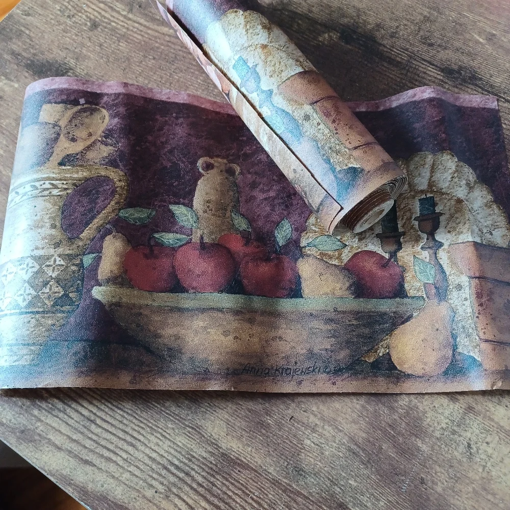 Decorative kitchen border wallpaper 1 roll